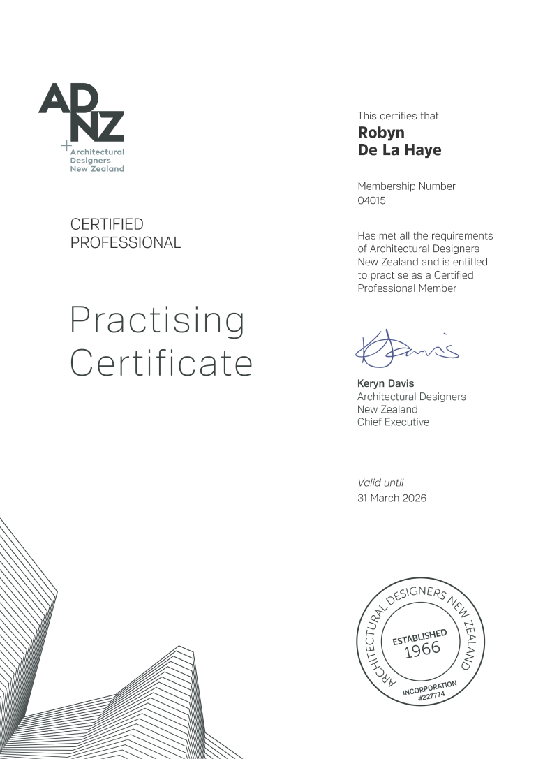 ADNZ Practising Certificate 2025